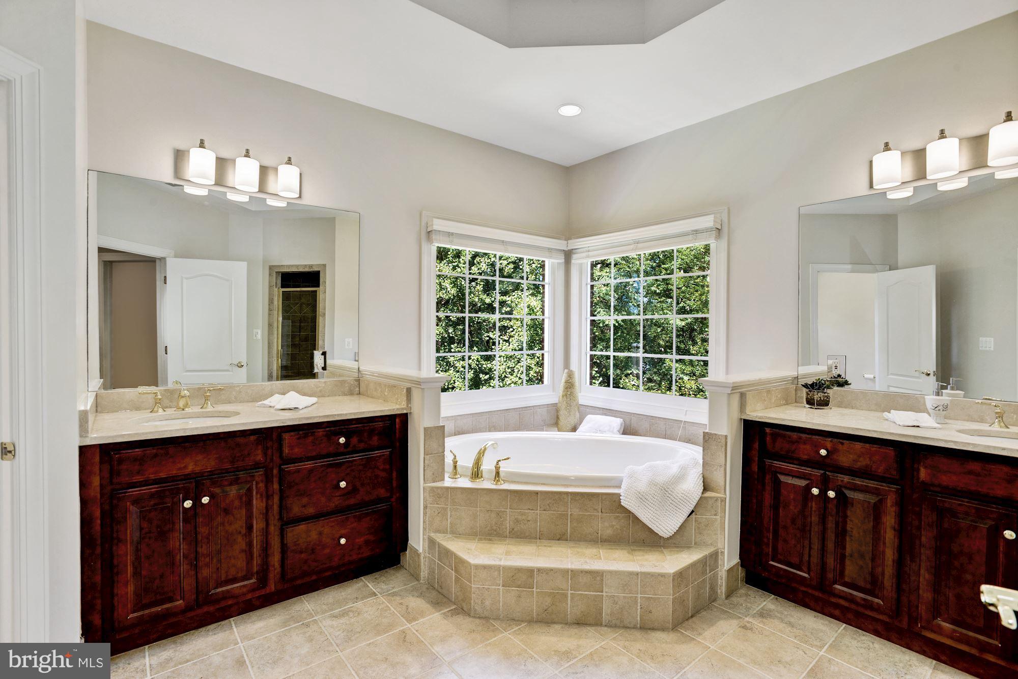 8710 Overlook Road McLean, VA 22102 - Photo 27 of 47 Master Bath - Corner Spa Tub
