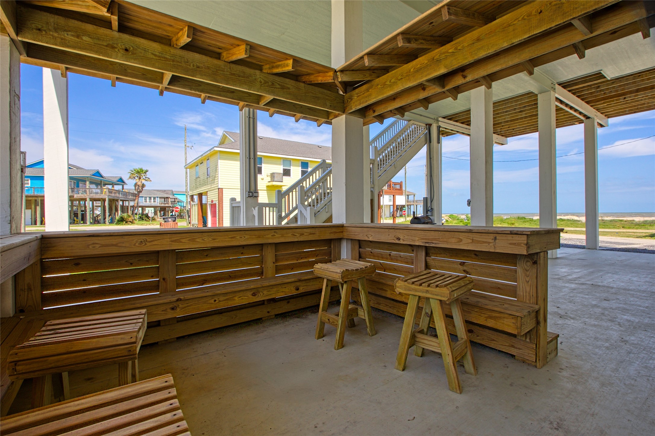 2906 Shady Lane Crystal Beach, TX 77650 - Photo 24 of 35 a room with pool table and windows