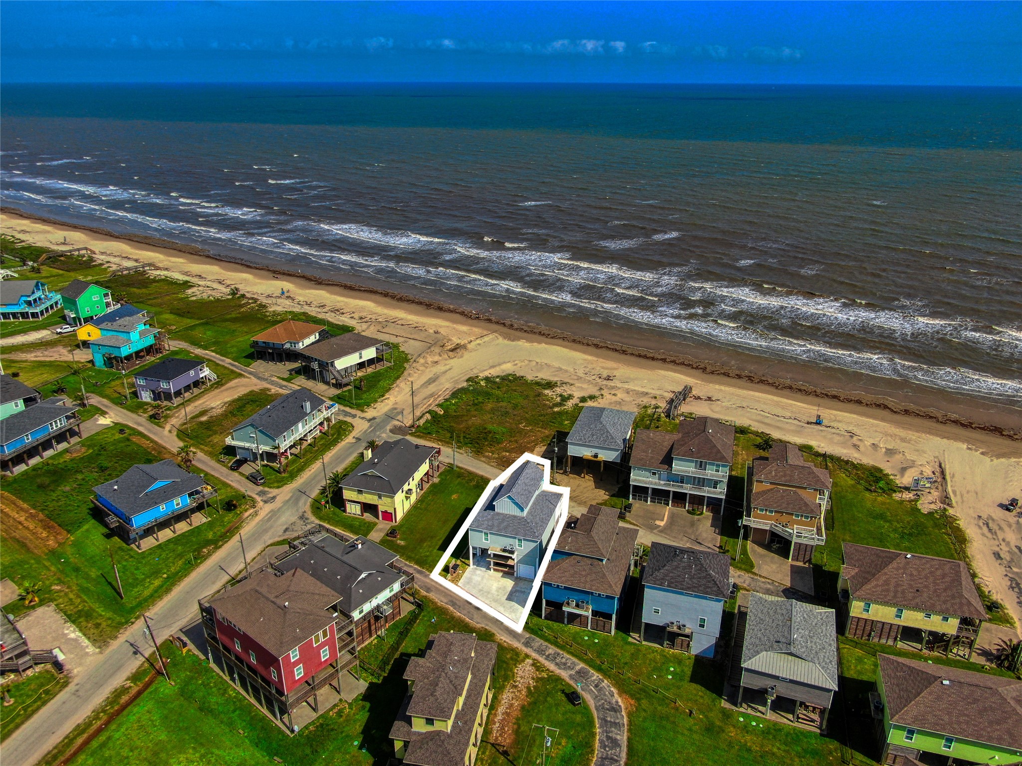 2906 Shady Lane Crystal Beach, TX 77650 - Photo 3 of 35 a view of a city with ocean view
