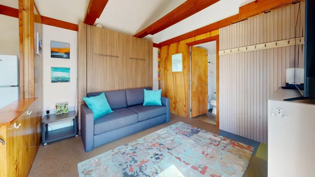 a room with furniture and a wooden floor