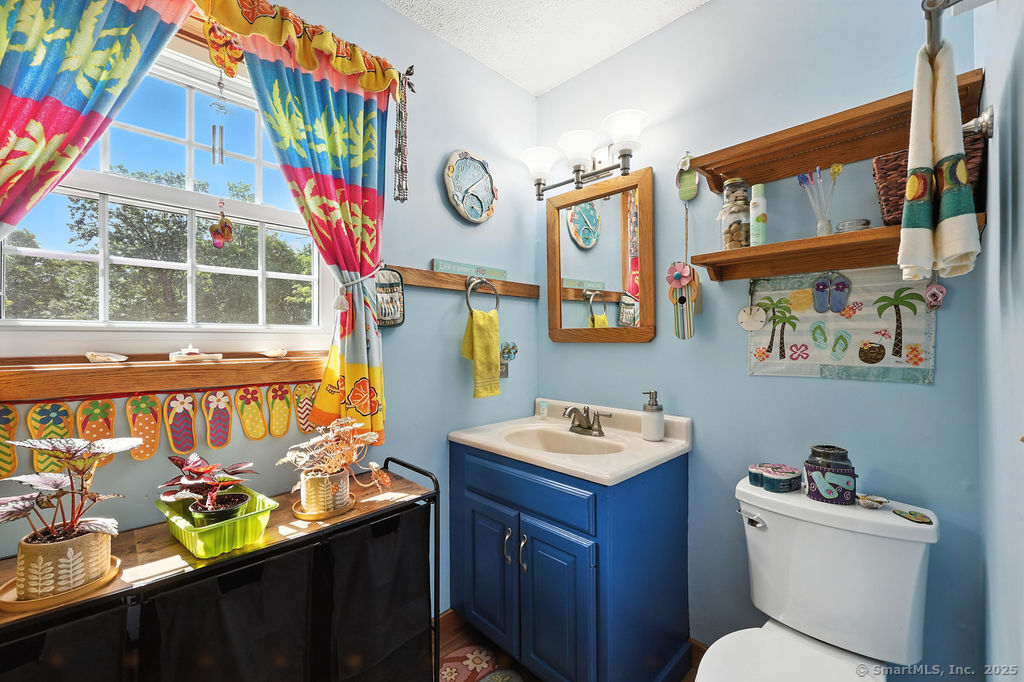 186 Mill Street Hartland, CT 06091 - Photo 9 of 33 a bathroom with a sink a mirror and a toilet