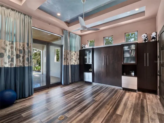 a view of a hallway view with staircase