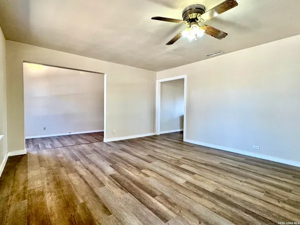 wooden floor in an empty room