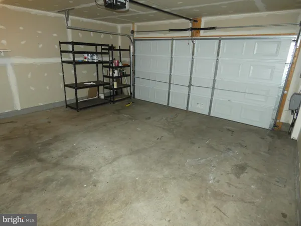 a view of a garage