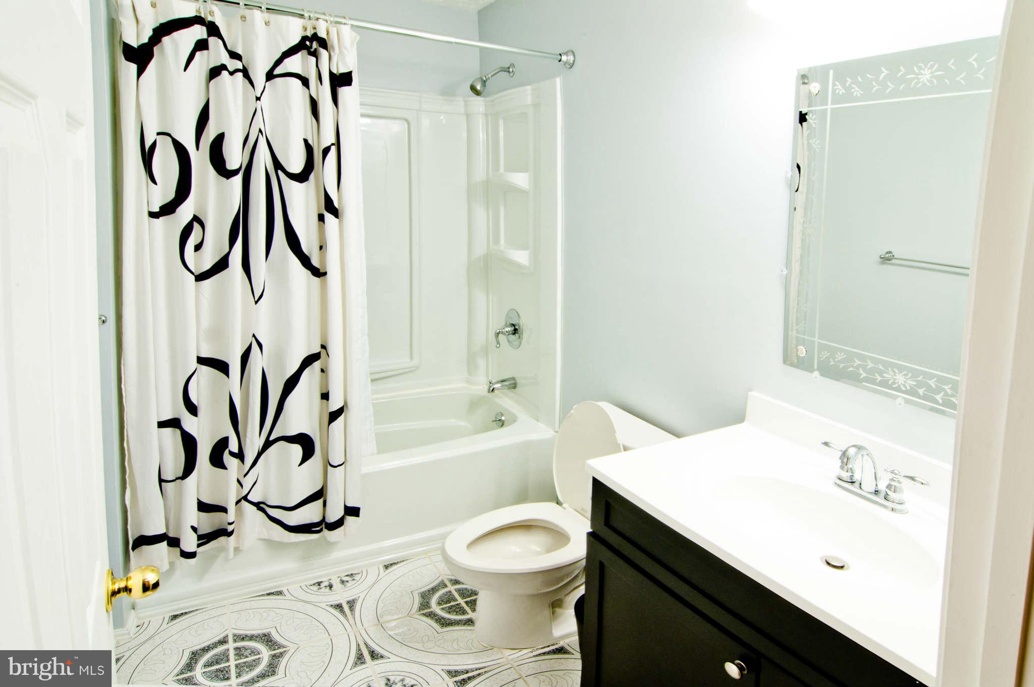 9661 Biggs Road Baltimore, MD 21220 - Photo 21 of 25 a bathroom with a bathtub sink vanity mirror and toilet