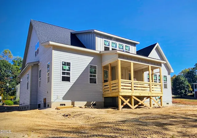 a view of a house with a patio