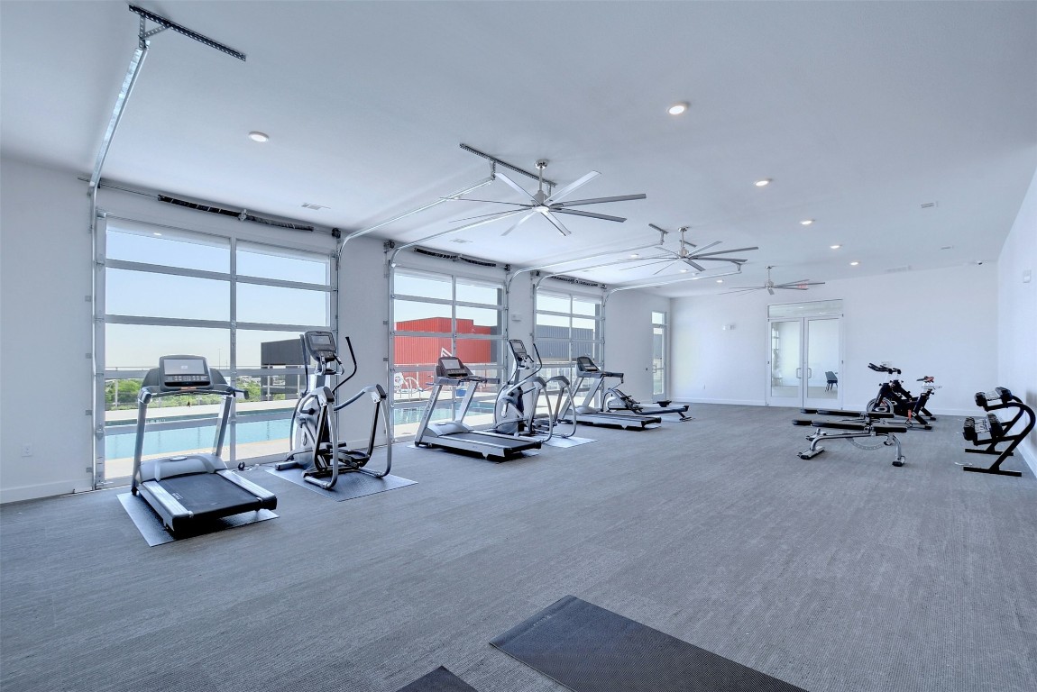 4361 South Congress Avenue, Unit 427 Austin, TX 78745 - Photo 23 of 33 a view of a room with gym equipment