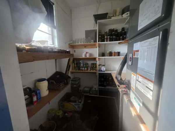 a room with storage and utility