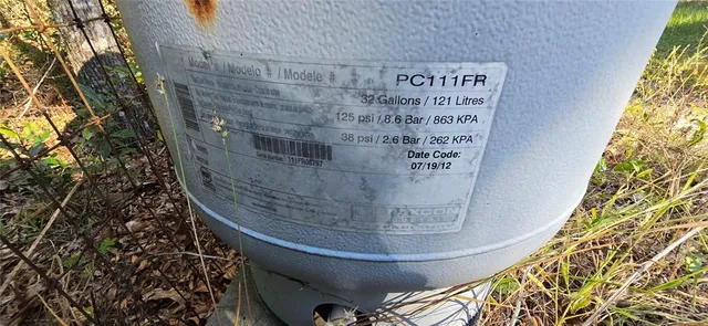 a view of a water heater room