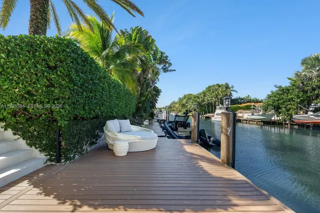 a living room with a yard