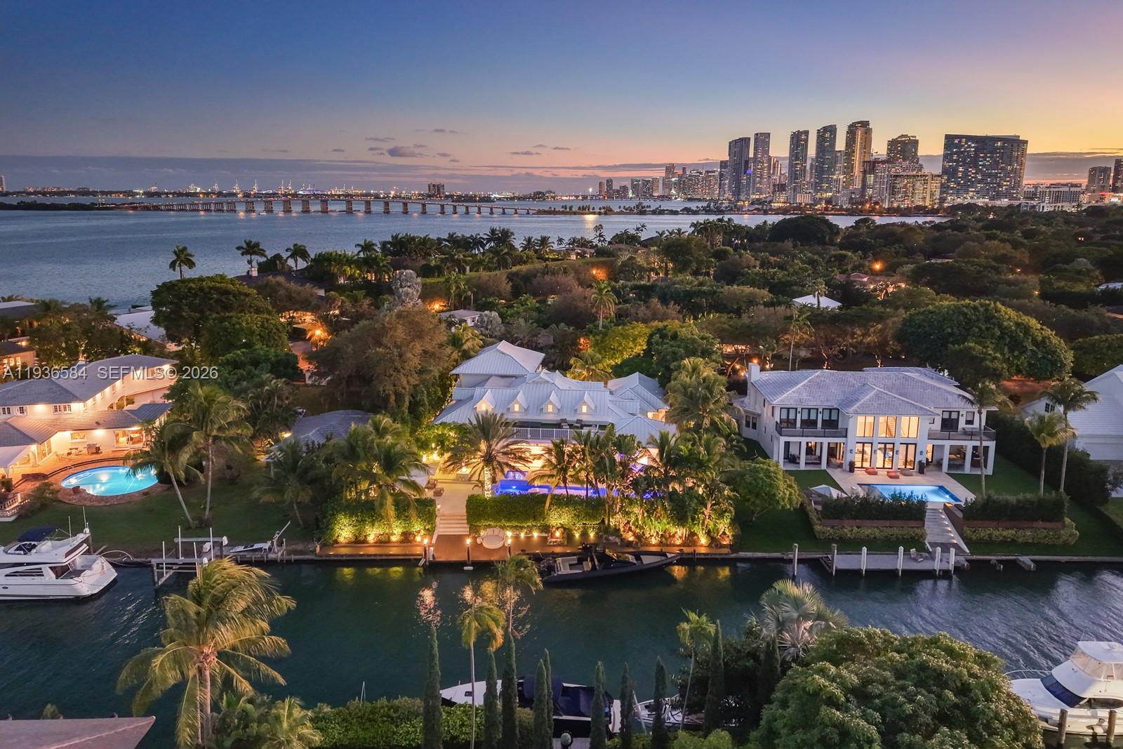 761 Buttonwood Lane Miami, FL 33137 - Photo 53 of 55 a view of a city with lots of residential buildings lake and ocean view