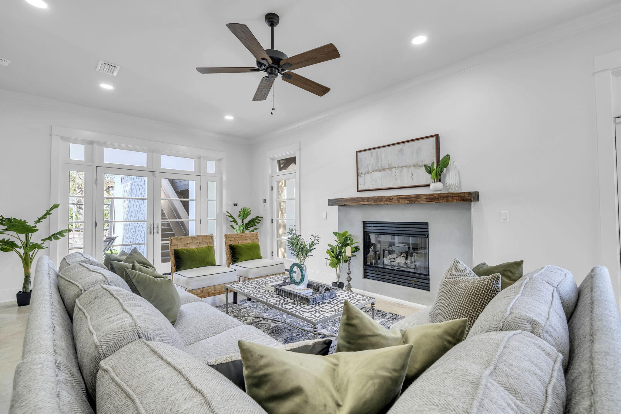 44 Tranquility Lane Destin, FL 32541 - Photo 13 of 79 a living room with furniture and a fireplace