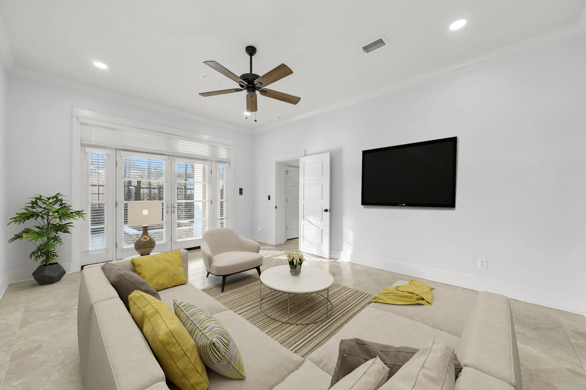 44 Tranquility Lane Destin, FL 32541 - Photo 38 of 82 a living room with furniture and a flat screen tv