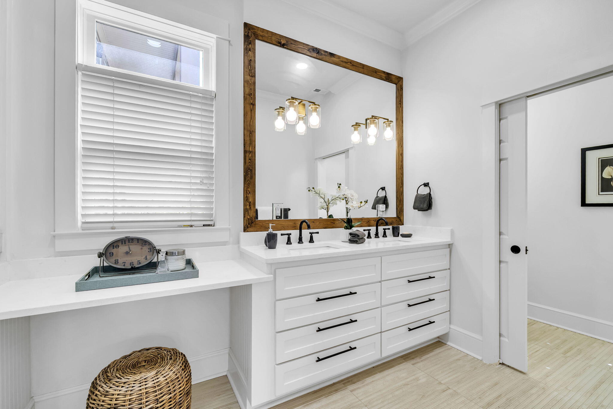 44 Tranquility Lane Destin, FL 32541 - Photo 41 of 79 a bathroom with a double vanity sink and a mirror