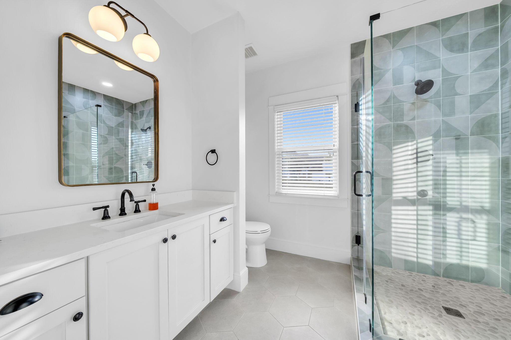 44 Tranquility Lane Destin, FL 32541 - Photo 78 of 82 a bathroom with a double vanity sink mirror and shower