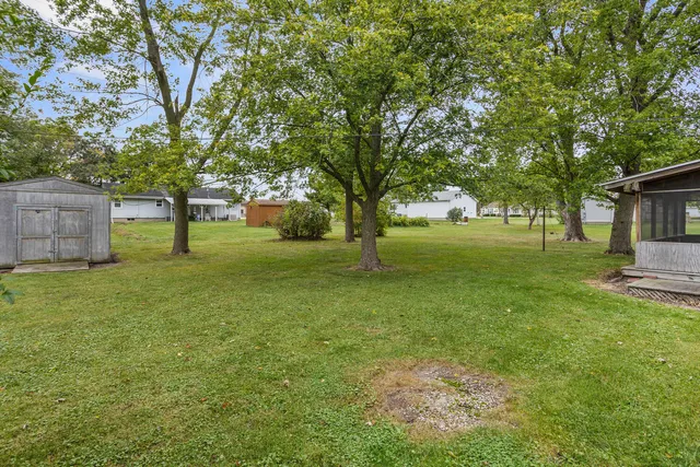 a view of yard with tree