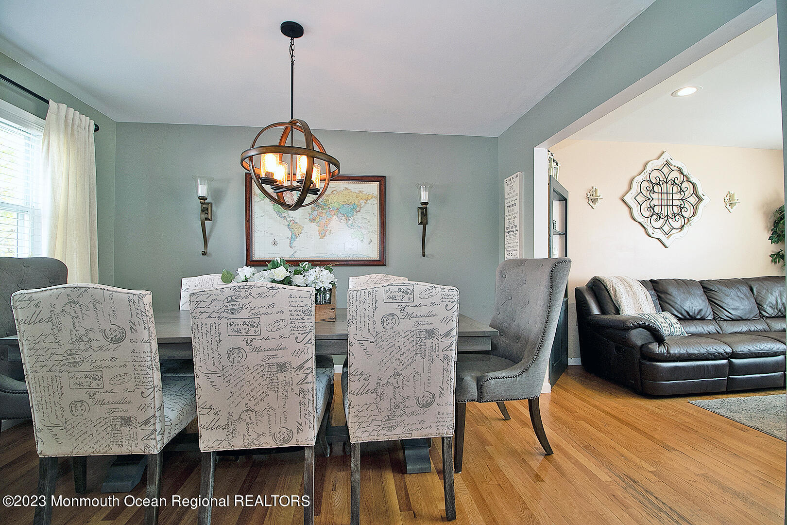 54 Davids Lane Howell, NJ 07731 - Photo 11 of 45 a view of a dining room with furniture and wooden floor