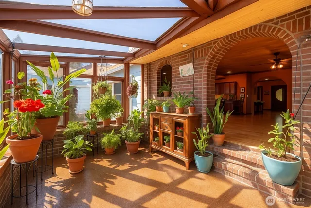 a view of a house with a porch