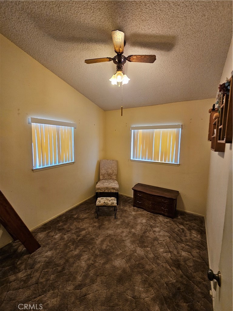 5566 Oleta Road Johnson Valley, CA 92285 - Photo 22 of 48 a living room with furniture and a ceiling fan