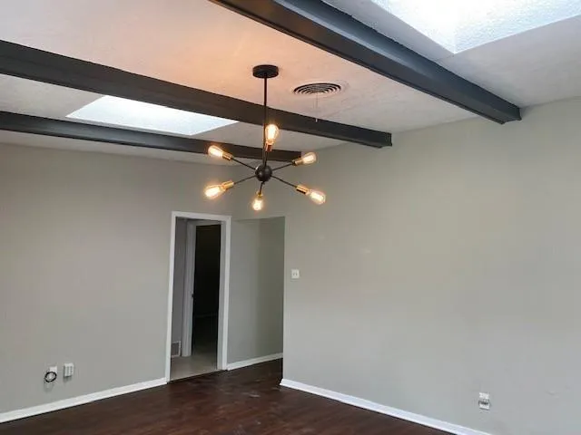 a view of an empty room