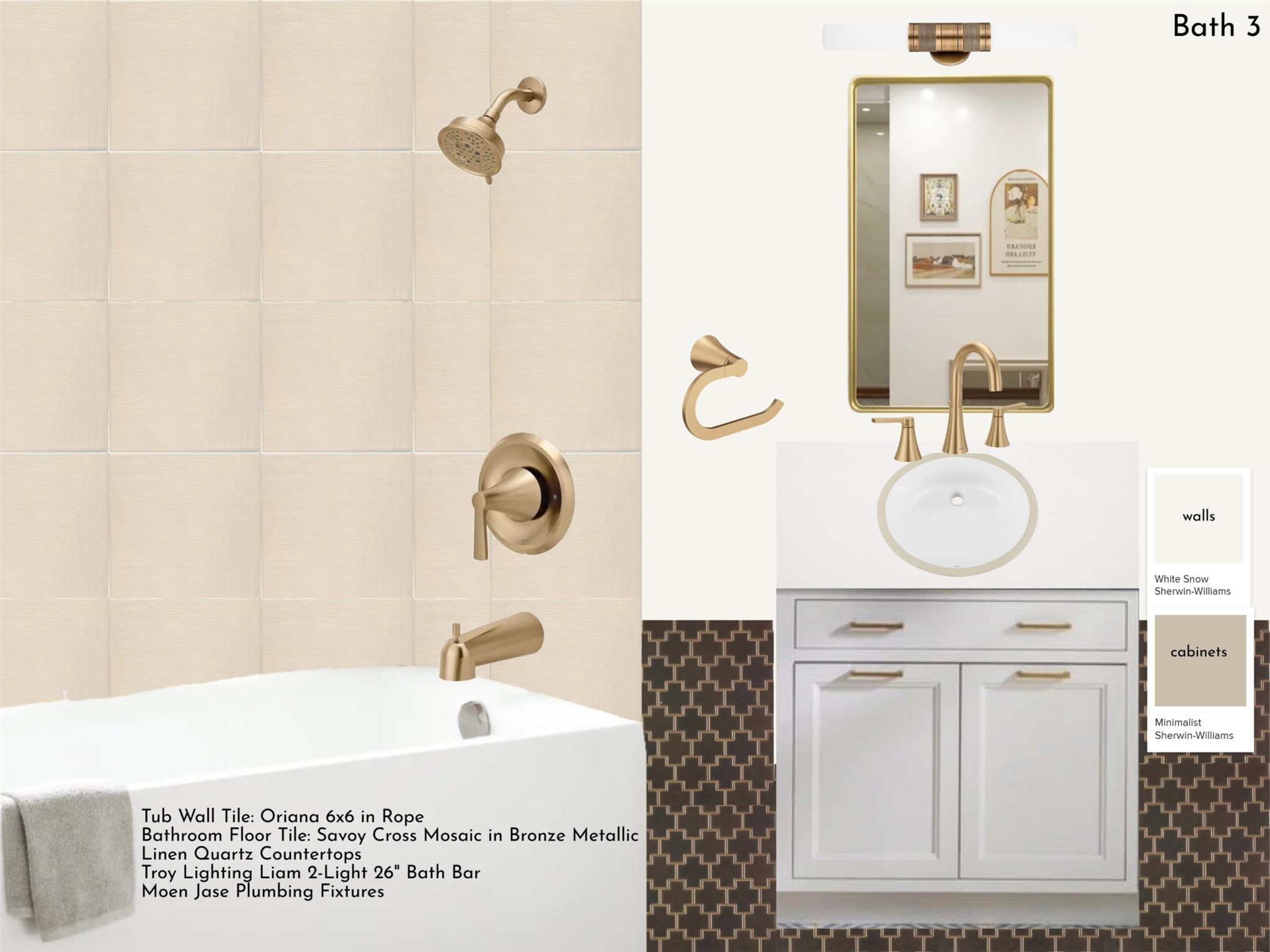 65 Shadow Creek Ridge Drive Spring, TX 77389 - Photo 5 of 35 a bathroom with a shower a sink and a mirror