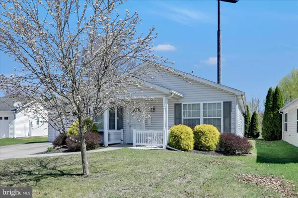 a view of a house with backyard and a tree