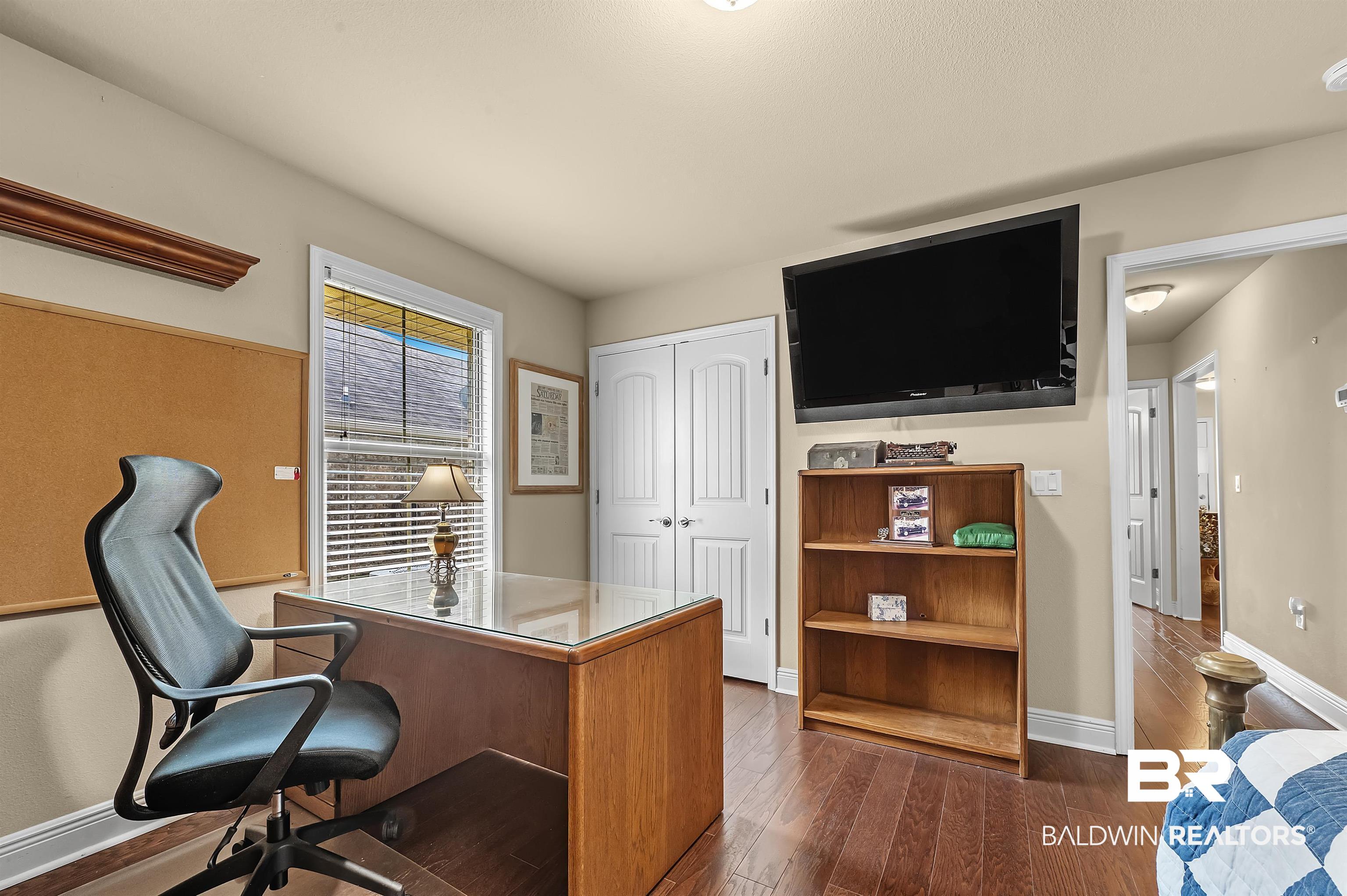 8896 Allay Lane Foley, AL 36535 - Photo 54 of 57 Office area with dark hardwood / wood-style floors