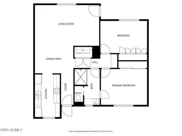 a view of a chairs and table in the patio