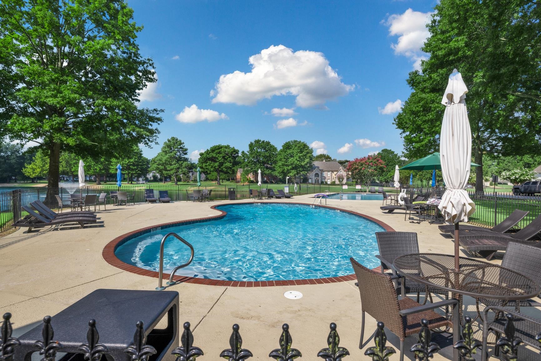 1893 Hartwell Manor West Collierville, TN 38017 - Photo 40 of 40 a view of a swimming pool with outdoor seating and plants