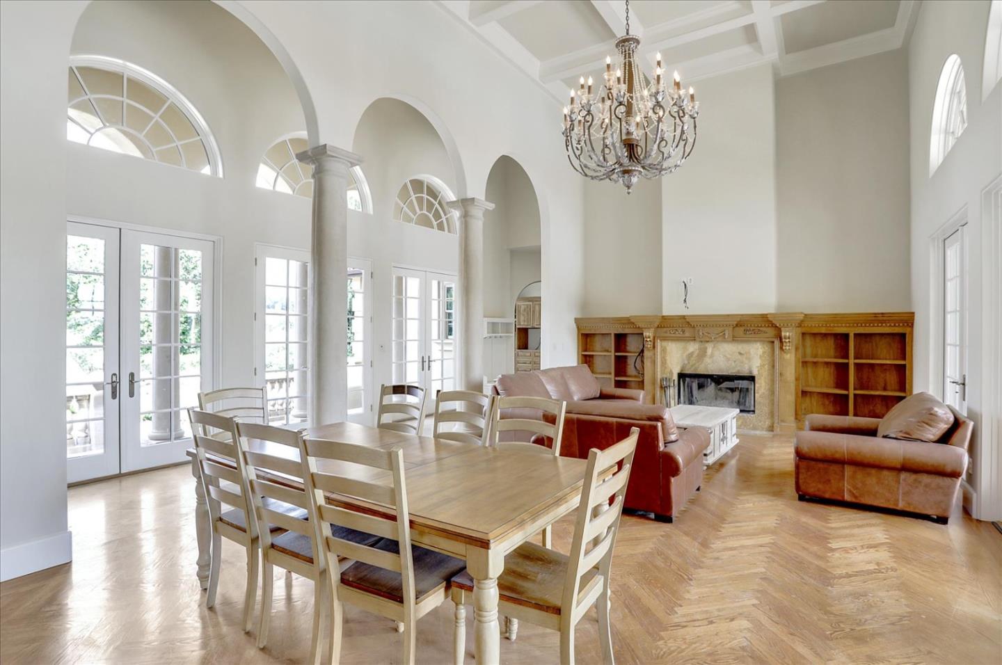 1120 Wallace Road Placerville, CA 95667 - Photo 13 of 70 a view of a dining room with furniture a chandelier and wooden floor