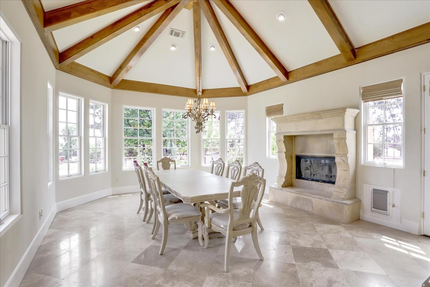1120 Wallace Road Placerville, CA 95667 - Photo 23 of 70 a dining room with furniture and a fireplace