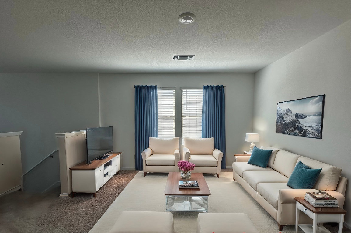 253 Redonda Drive Liberty Hill, TX 78642 - Photo 2 of 18 a living room with furniture and a couch