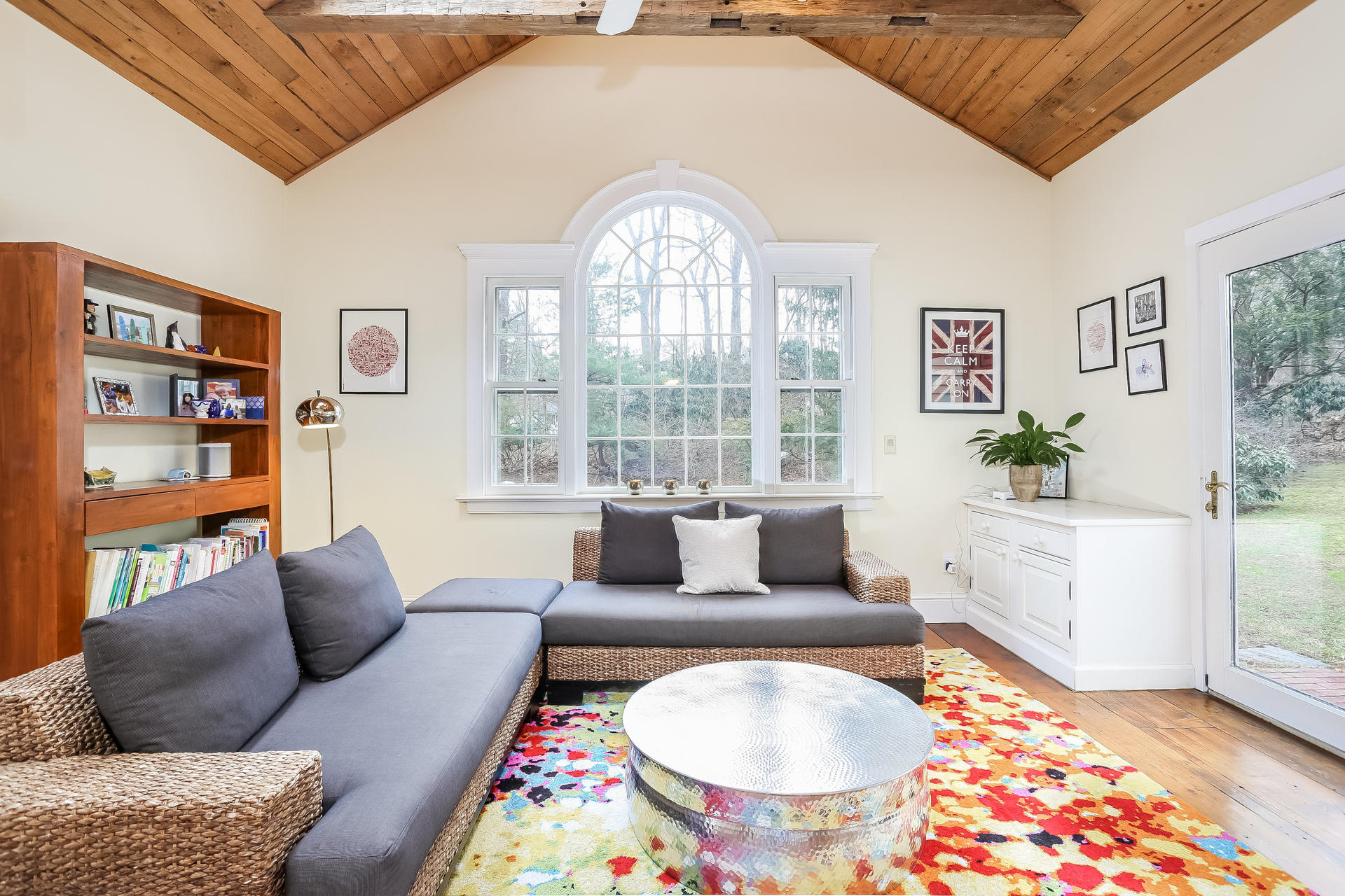 42 Valley Road New Canaan, CT 06840 - Photo 5 of 30 a living room with furniture and a large window
