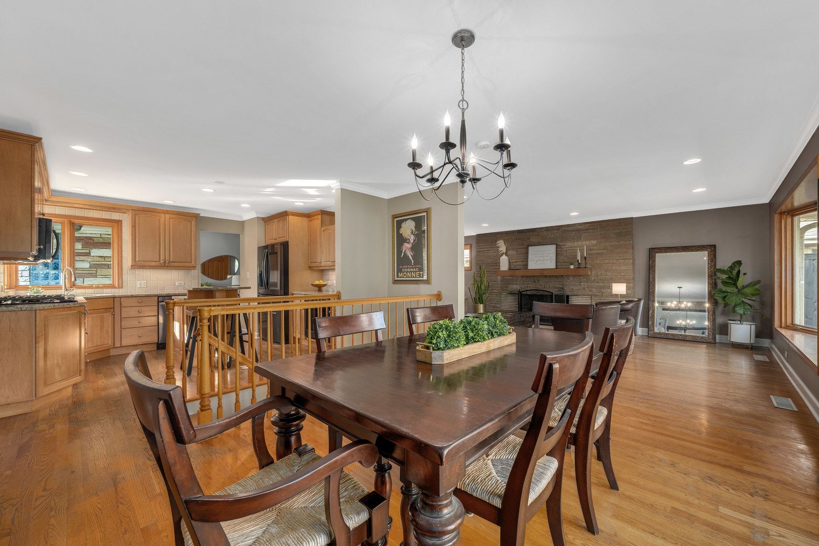 5305 Howard Avenue Western Springs, IL 60558 - Photo 8 of 35 a view of a dining room with furniture and wooden floor