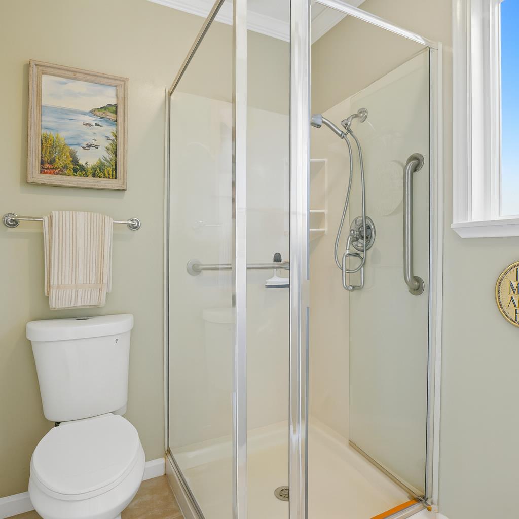 9057 Caldera Way Sacramento, CA 95826 - Photo 44 of 52 Primary suite bathroom is bright and private.