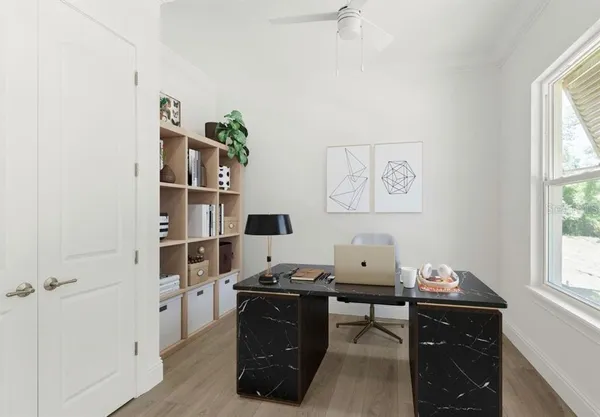 wooden floor in an empty room