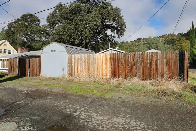 a backyard of a house