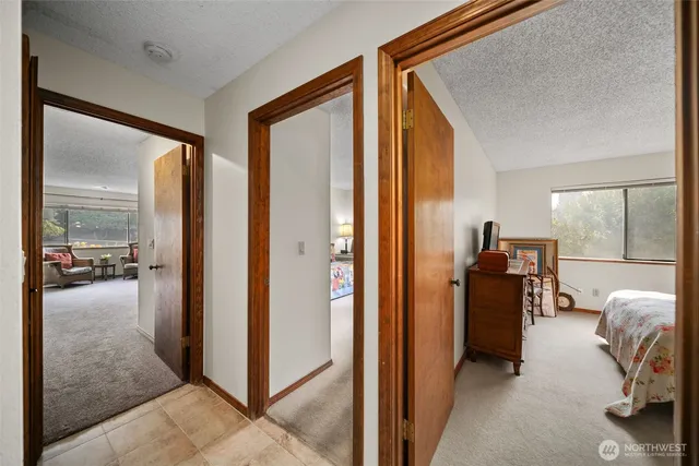 a room with furniture and windows