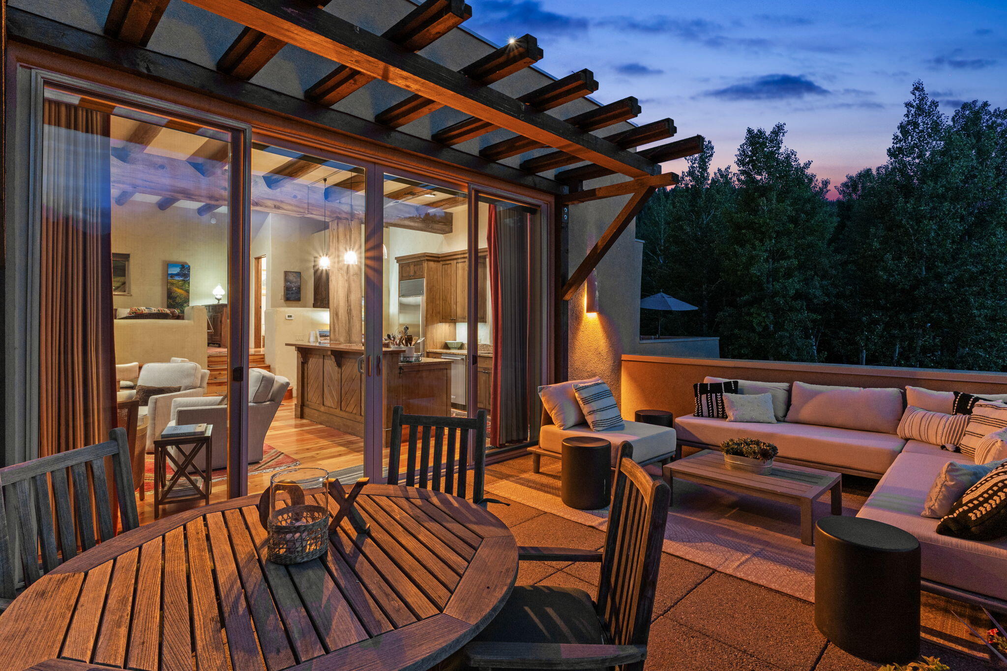 202 Chocolate Gulch Road Ketchum, ID 83340 - Photo 4 of 83 Patio Twilight2