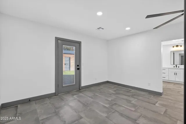 a view of an empty room