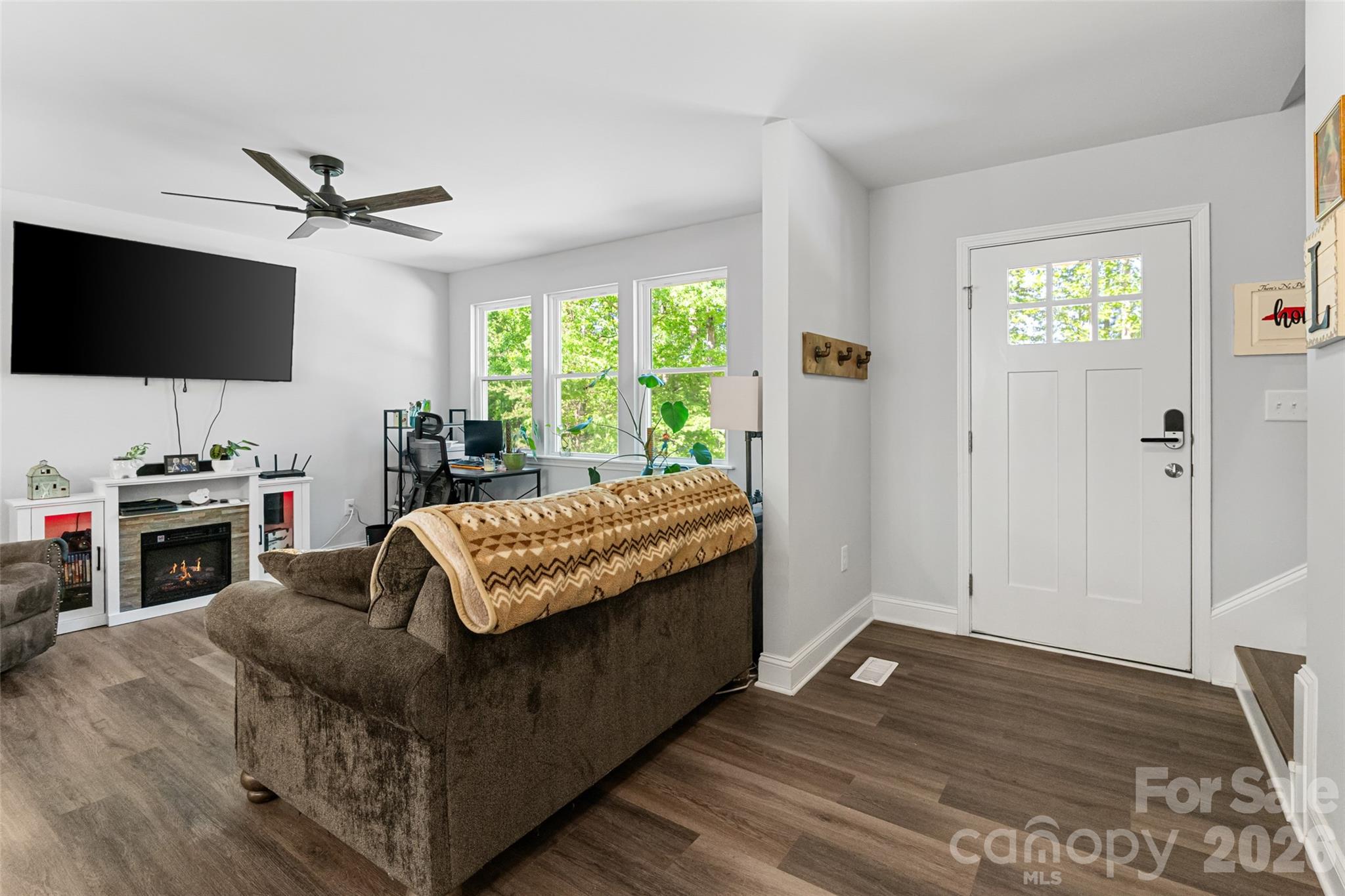 3690 Innes Lane Maiden, NC 28650 - Photo 6 of 34 a living room with furniture and a flat screen tv