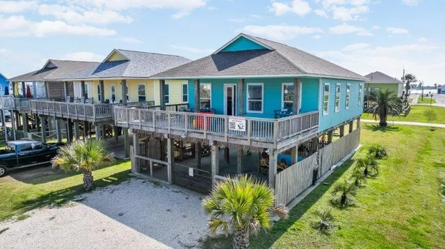 a front view of a house with balcony