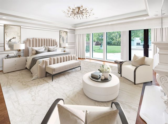 a spacious bathroom with a granite countertop sink a mirror and shower