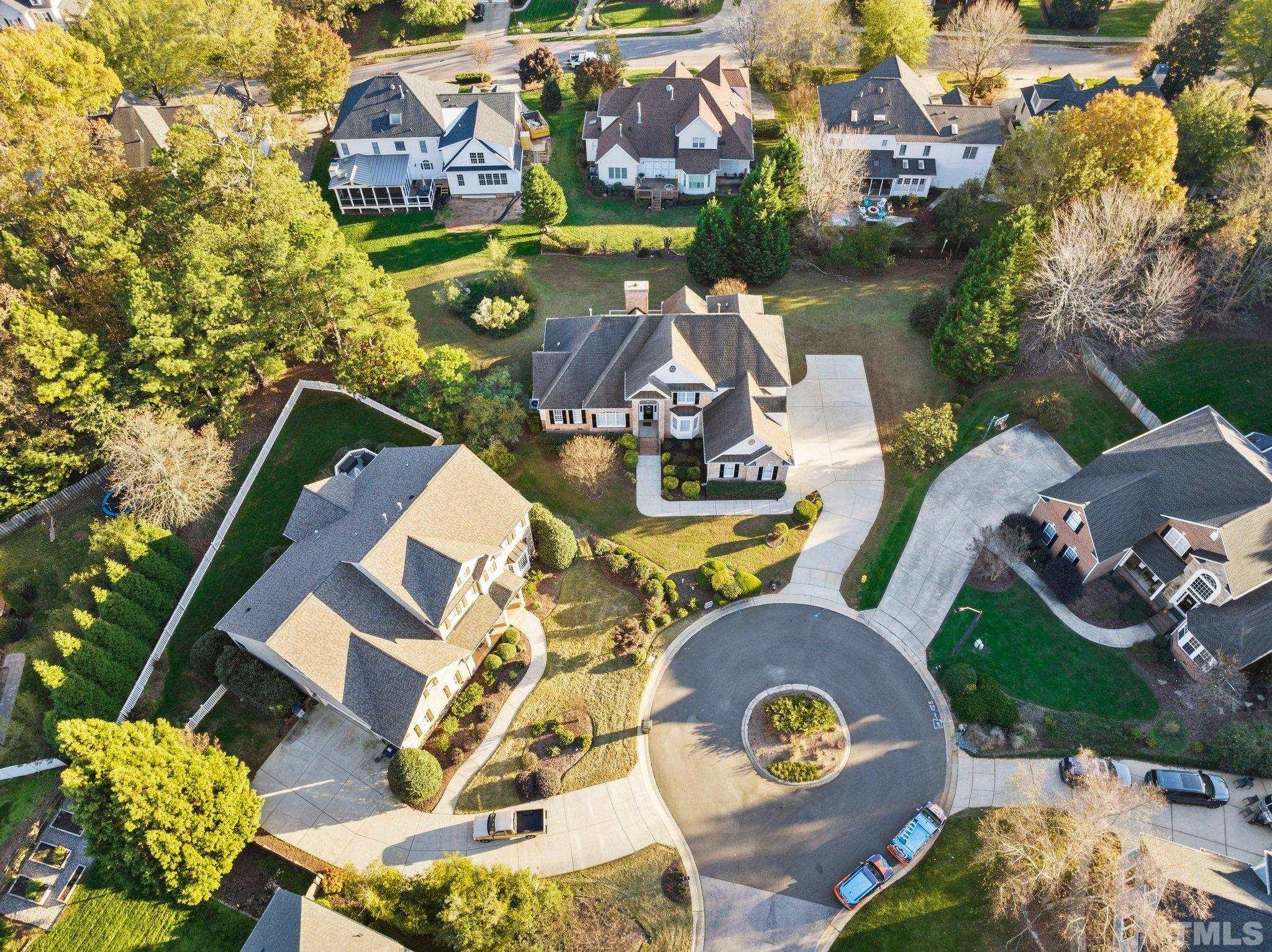 4800 Patton Ridge Court Raleigh, NC 27612 - Photo 26 of 61 an aerial view of a house with garden space and street view