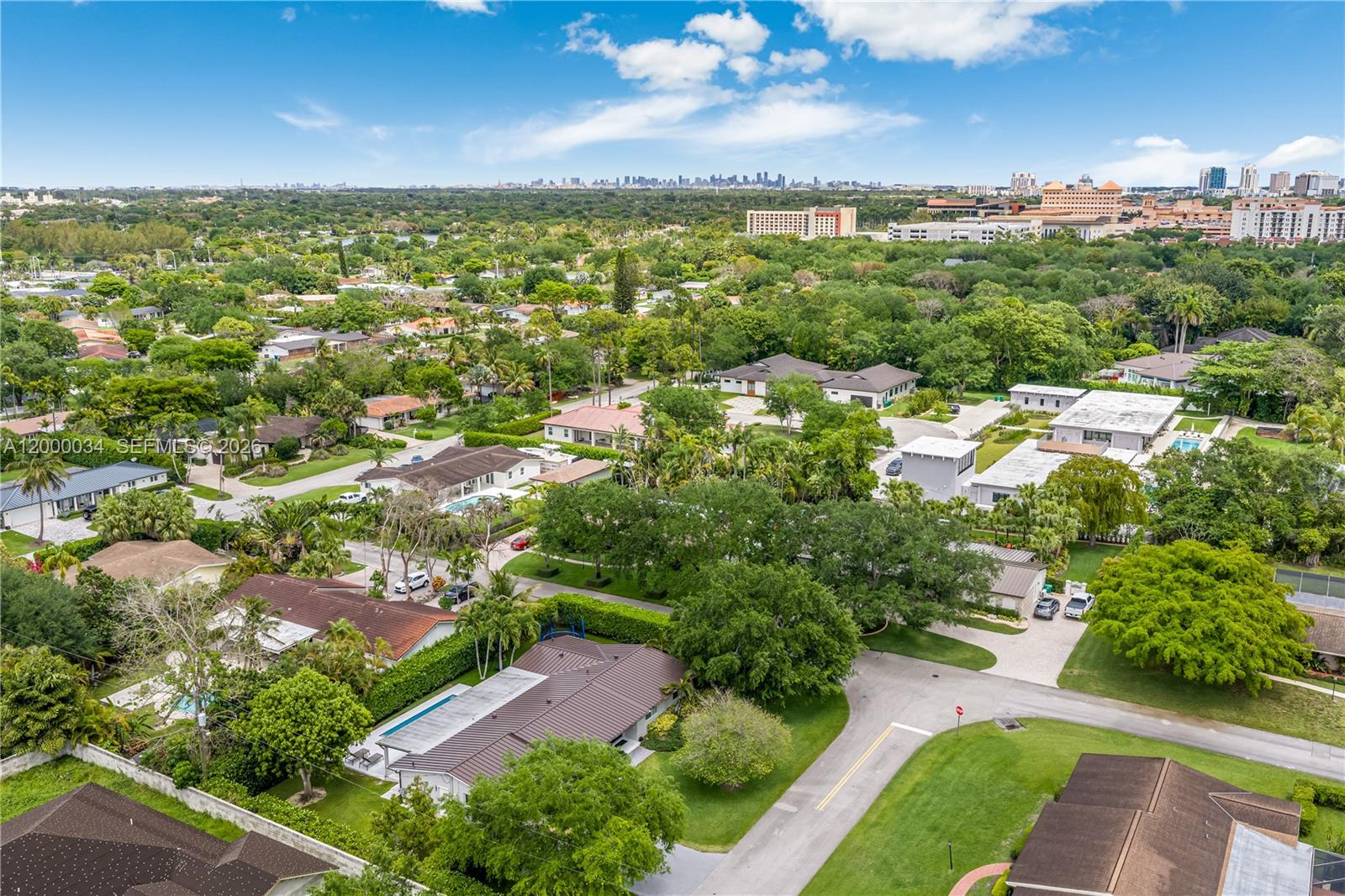 9511 Southwest 93rd Street Miami, FL 33176 - Photo 53 of 56 an aerial view of residential houses with outdoor space and street view