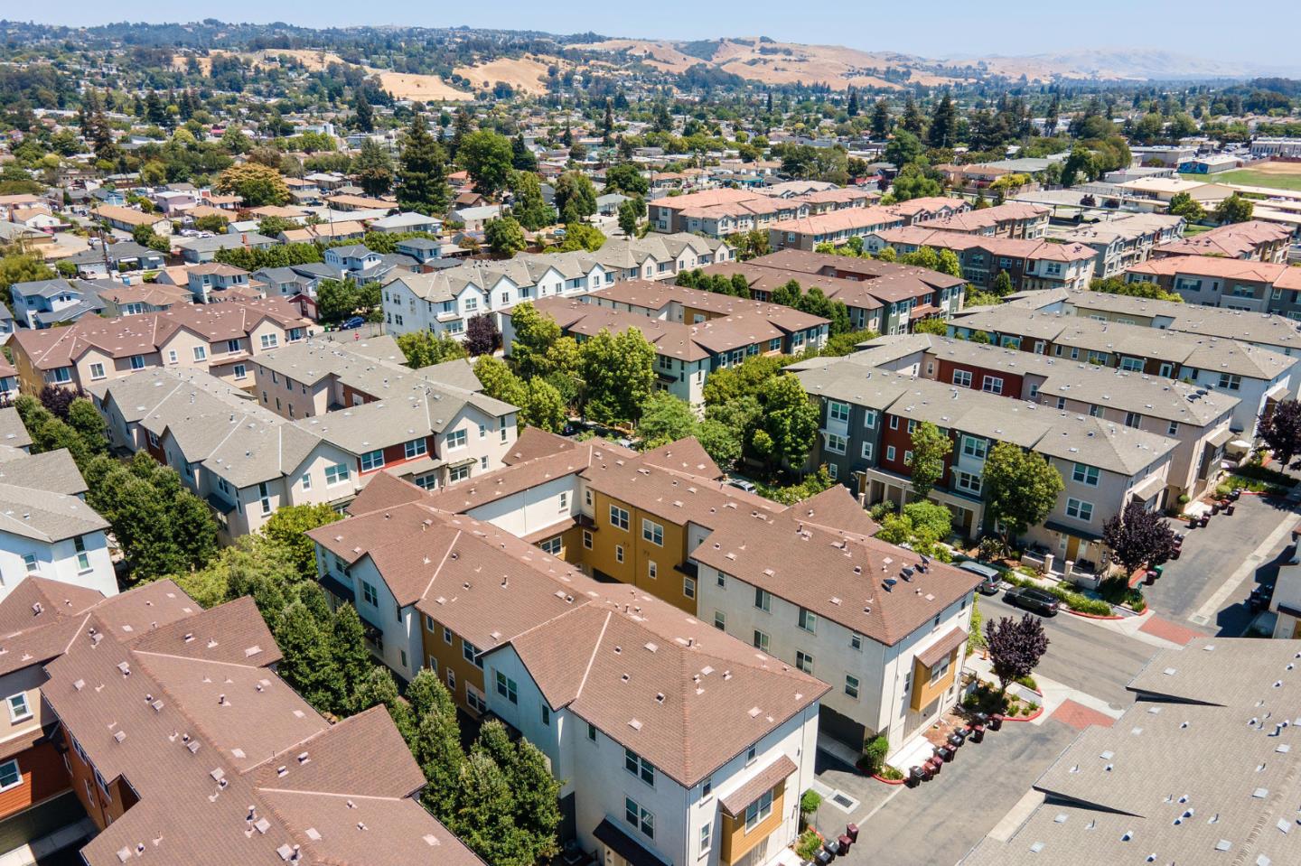 650 Macabee Way Hayward, CA 94541 - Photo 62 of 73 an aerial view of residential houses with outdoor space