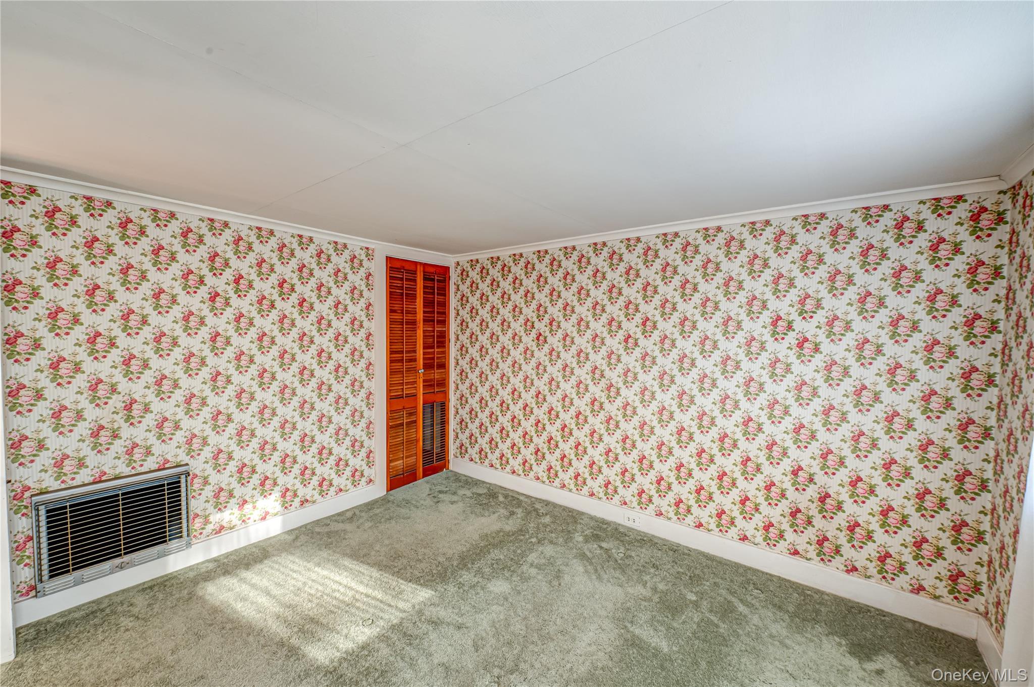 179 G Springville Road Hampton Bays, NY 11946 - Photo 18 of 45 Carpeted empty room with wallpapered walls and heating unit