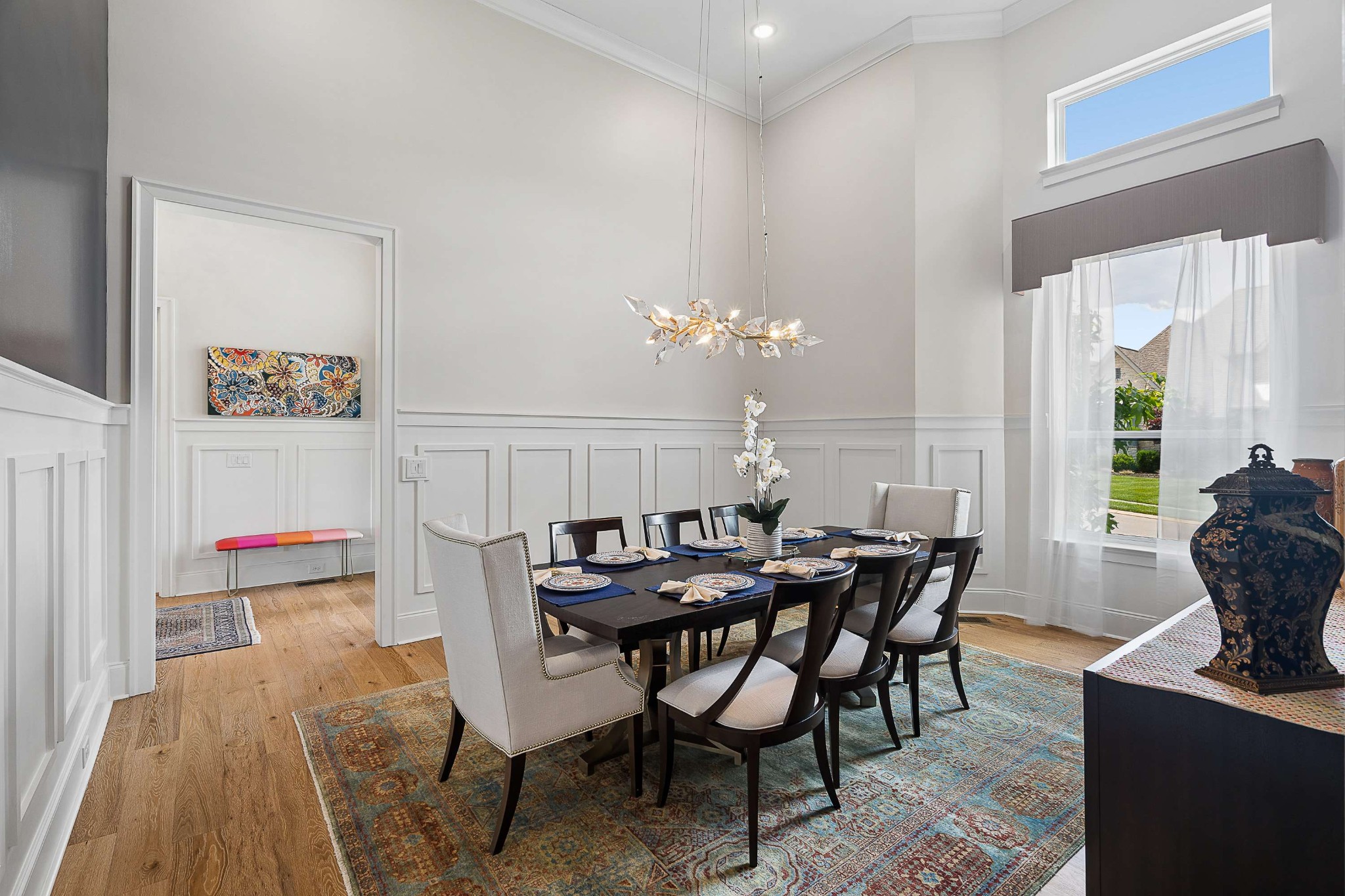 6004 Lookaway Circle Franklin, TN 37067 - Photo 10 of 71 a view of a dining room with furniture and chandelier