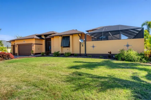 a house view with a garden space