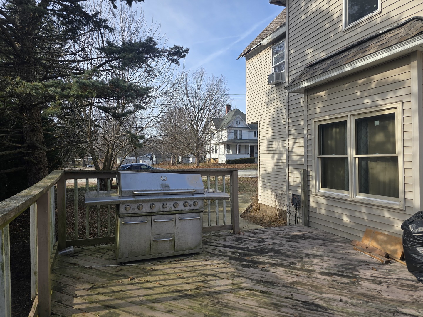 212 North Hunt Street Melvin, IL 60952 - Photo 38 of 43 a view of a chairs and table on the wooden deck